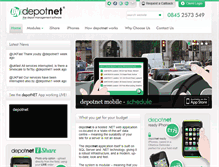 Tablet Screenshot of depotnet.co.uk